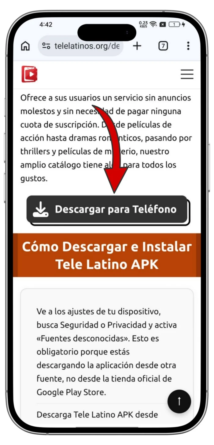 Descargar e Instalar Tele Latino APK para Android 1